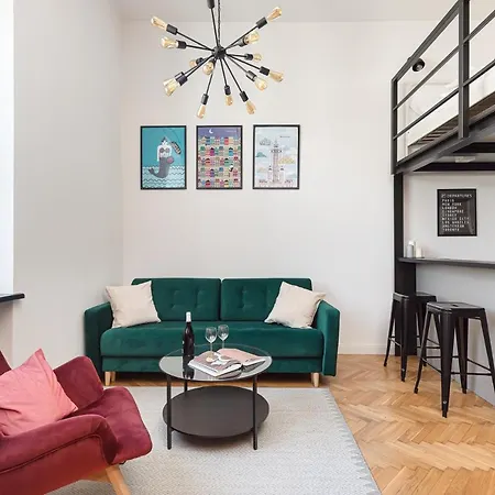 Stylowe Studio Z Antresola Warszawa Exterior foto